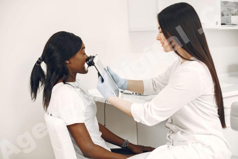 Consulta en una clínica estética